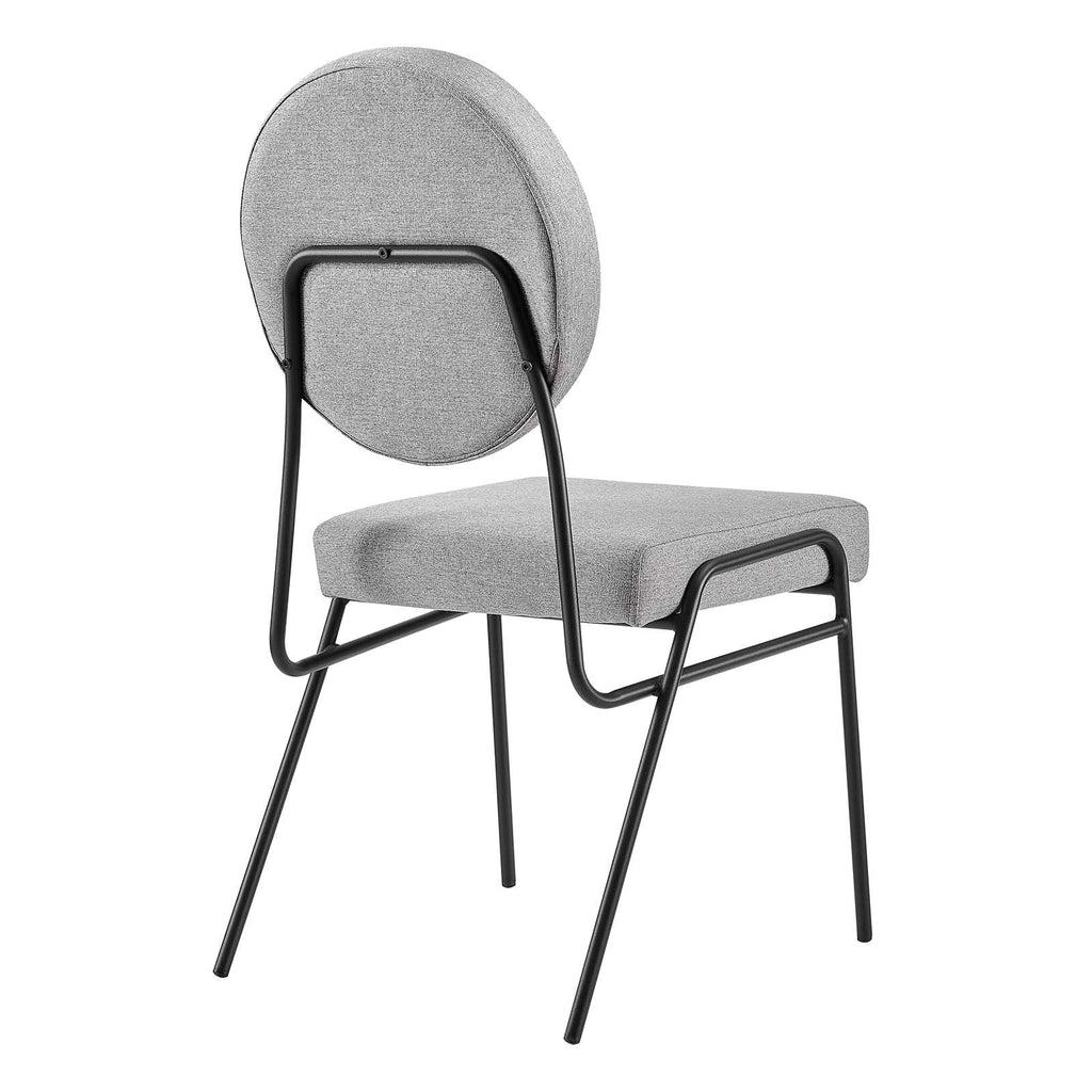 Craft Upholstered Fabric Dining Side Chairs Set of 2 by Modway