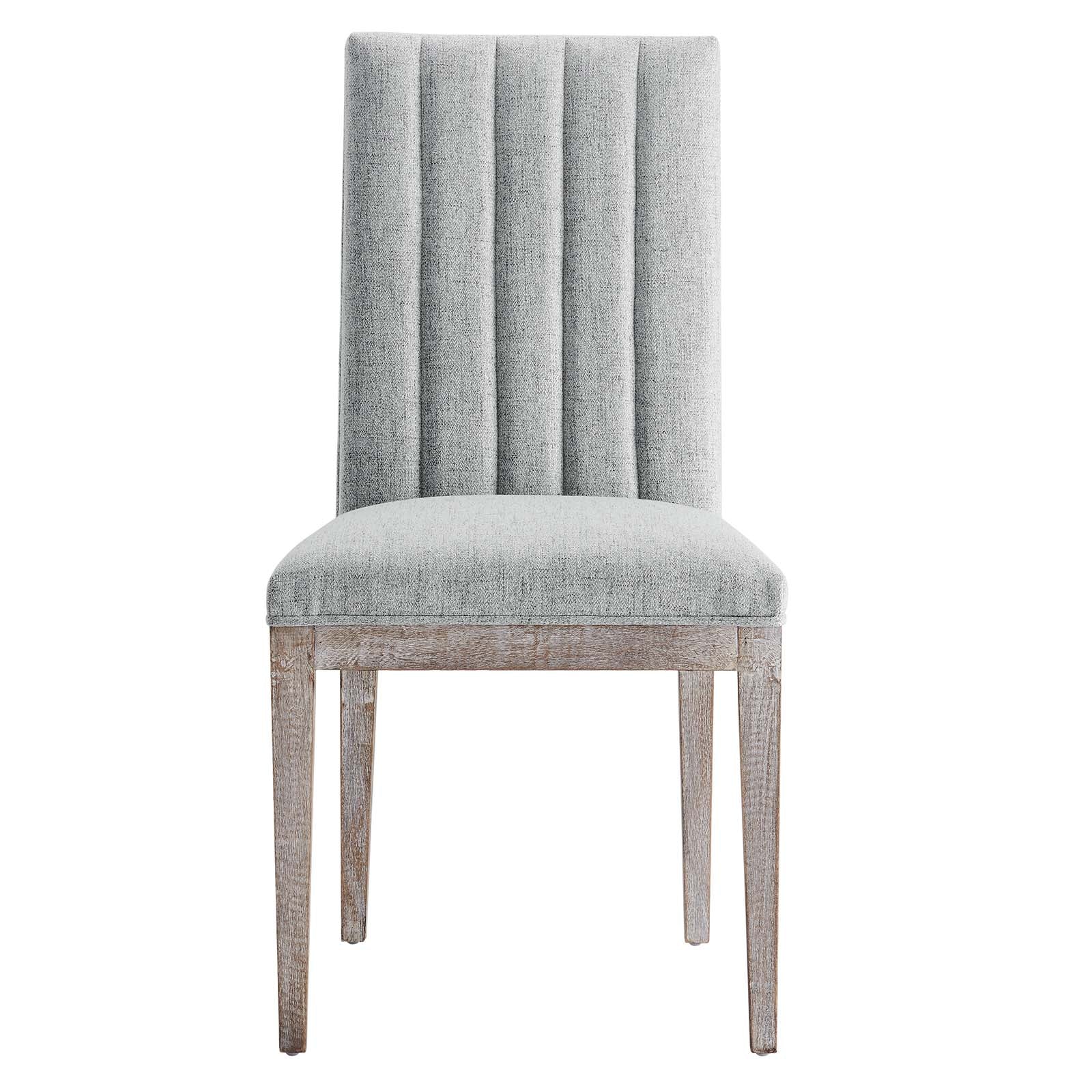 Maisonette French Vintage Tufted Fabric Dining Side Chairs Set of 2 by Modway