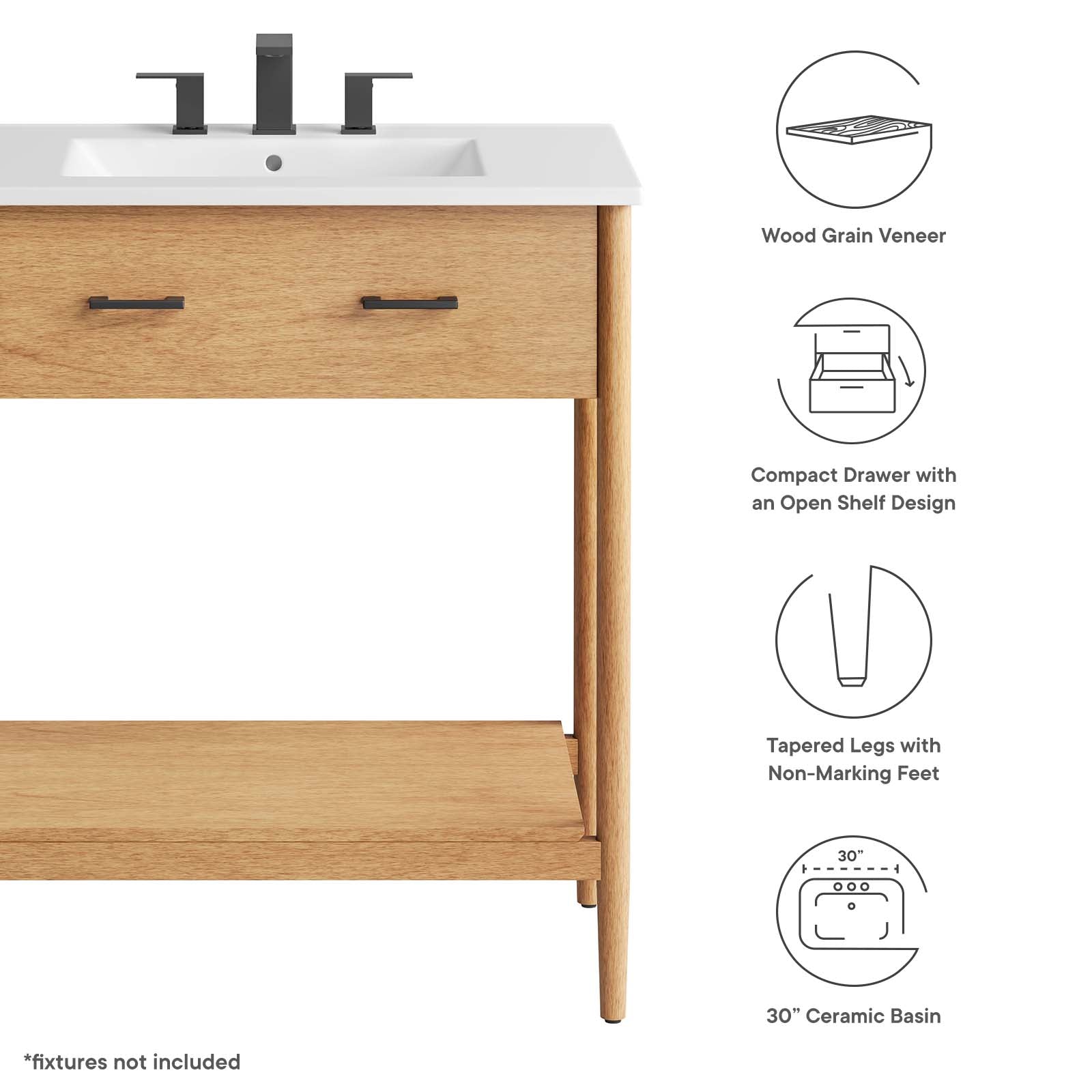 Zaire 30" Bathroom Vanity by Modway