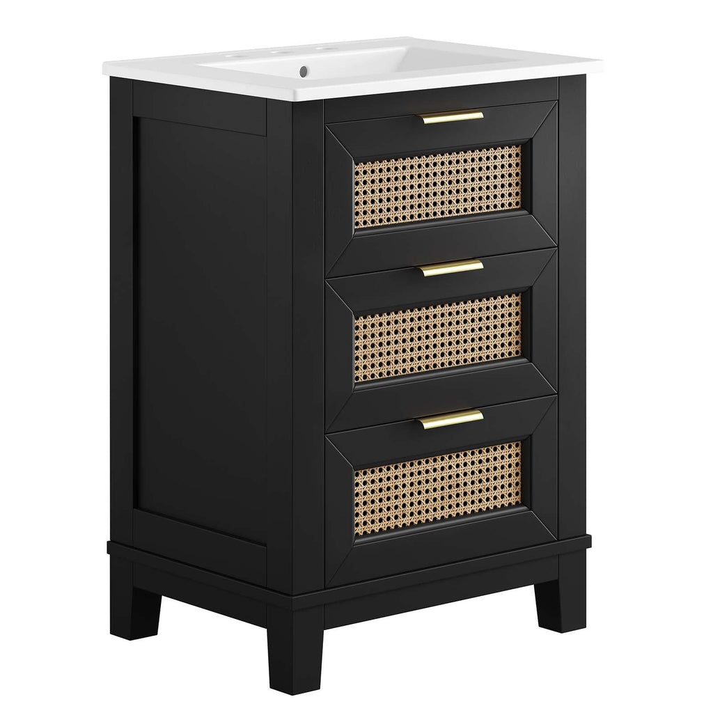 Dixie 24" Solid Wood Bathroom Vanity by Modway