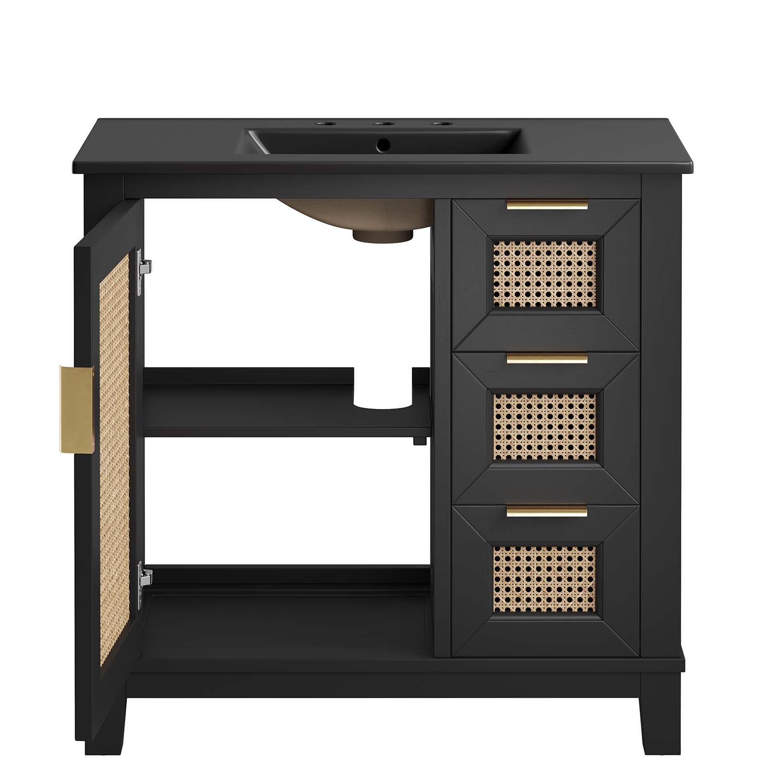 Dixie 36" Solid Wood Bathroom Vanity Cabinet by Modway