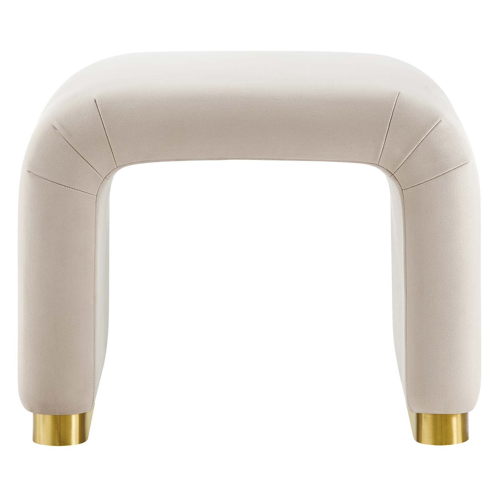 Koda Performance Velvet Waterfall Stool by Modway
