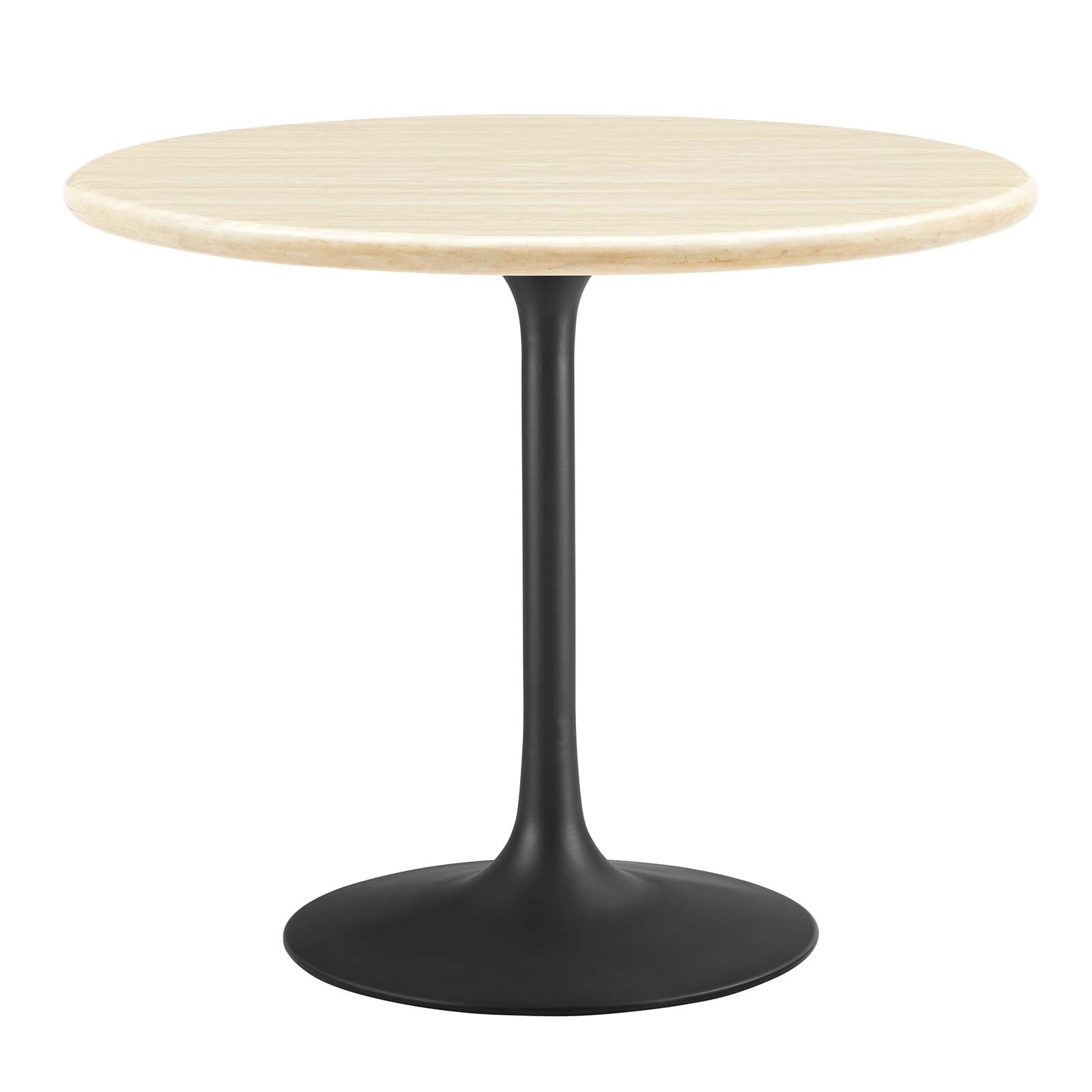 Lippa 36" Round Faux Travertine Dining Table by Modway