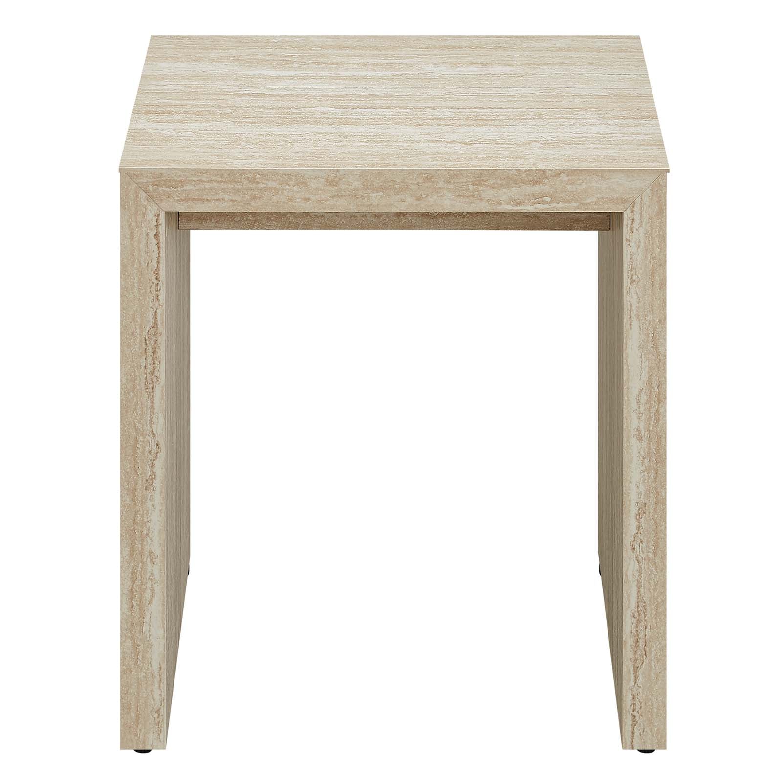 Mirella Faux Travertine Side Table by Modway