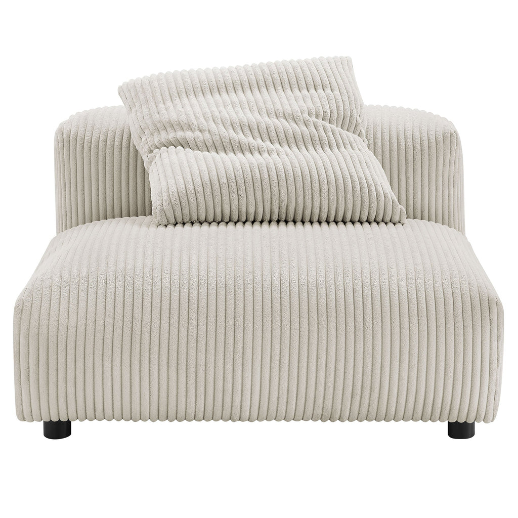 Solace 3-Piece Modular Corduroy Upholstered Sectional Sofa by Modway