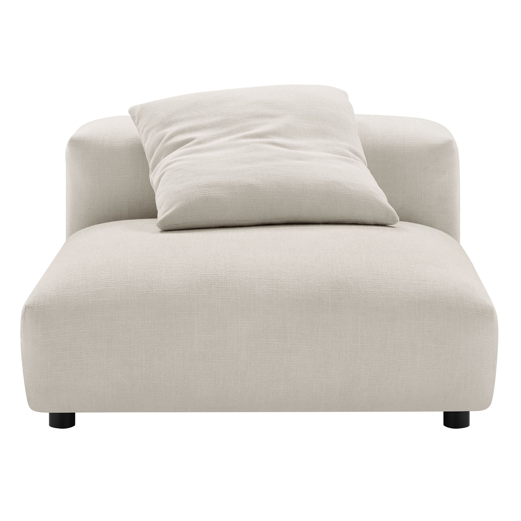 Solace Modular Upholstered Fabric Armless Chair by Modway