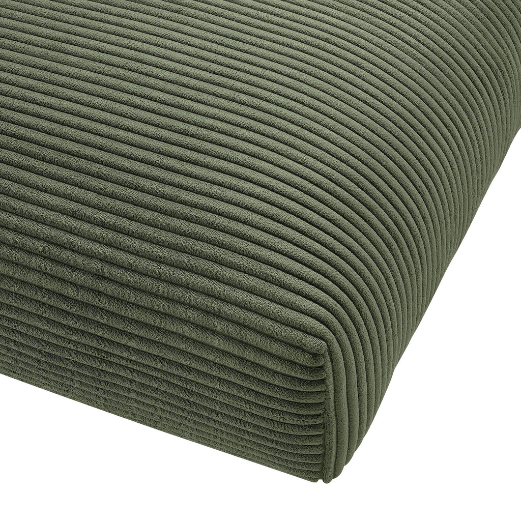 Solace Modular Corduroy Upholstered Ottoman by Modway