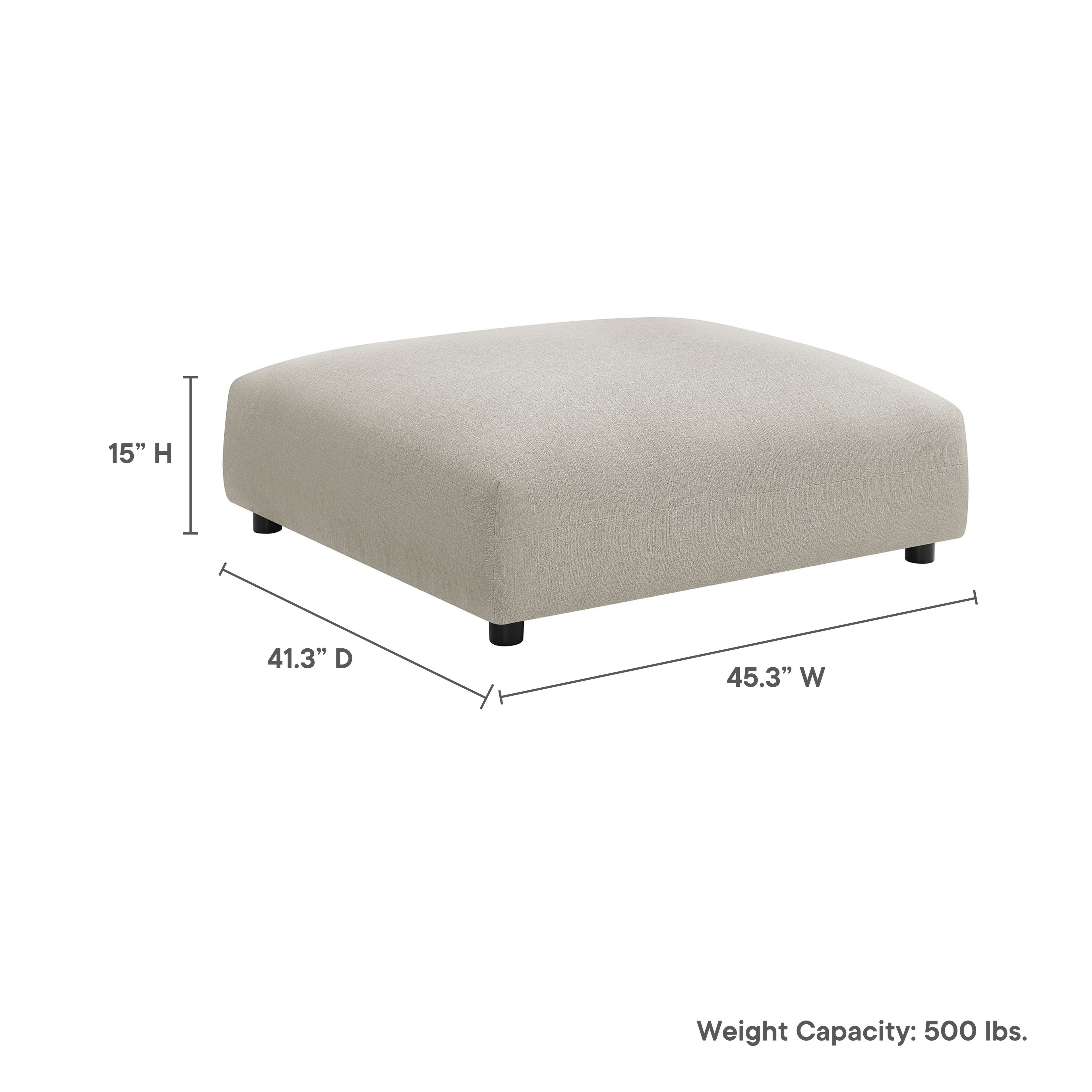 Solace Modular Upholstered Fabric Ottoman by Modway