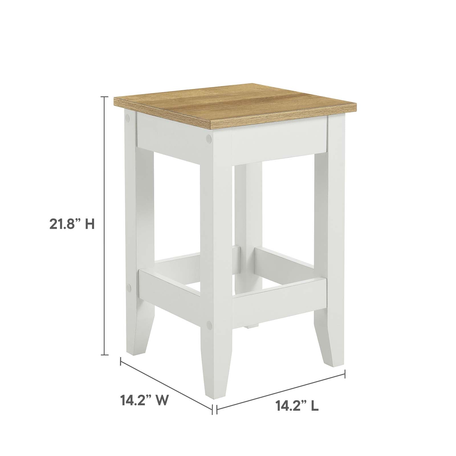 Farmstead 3-Piece Kitchen Island and Stool Set by Modway