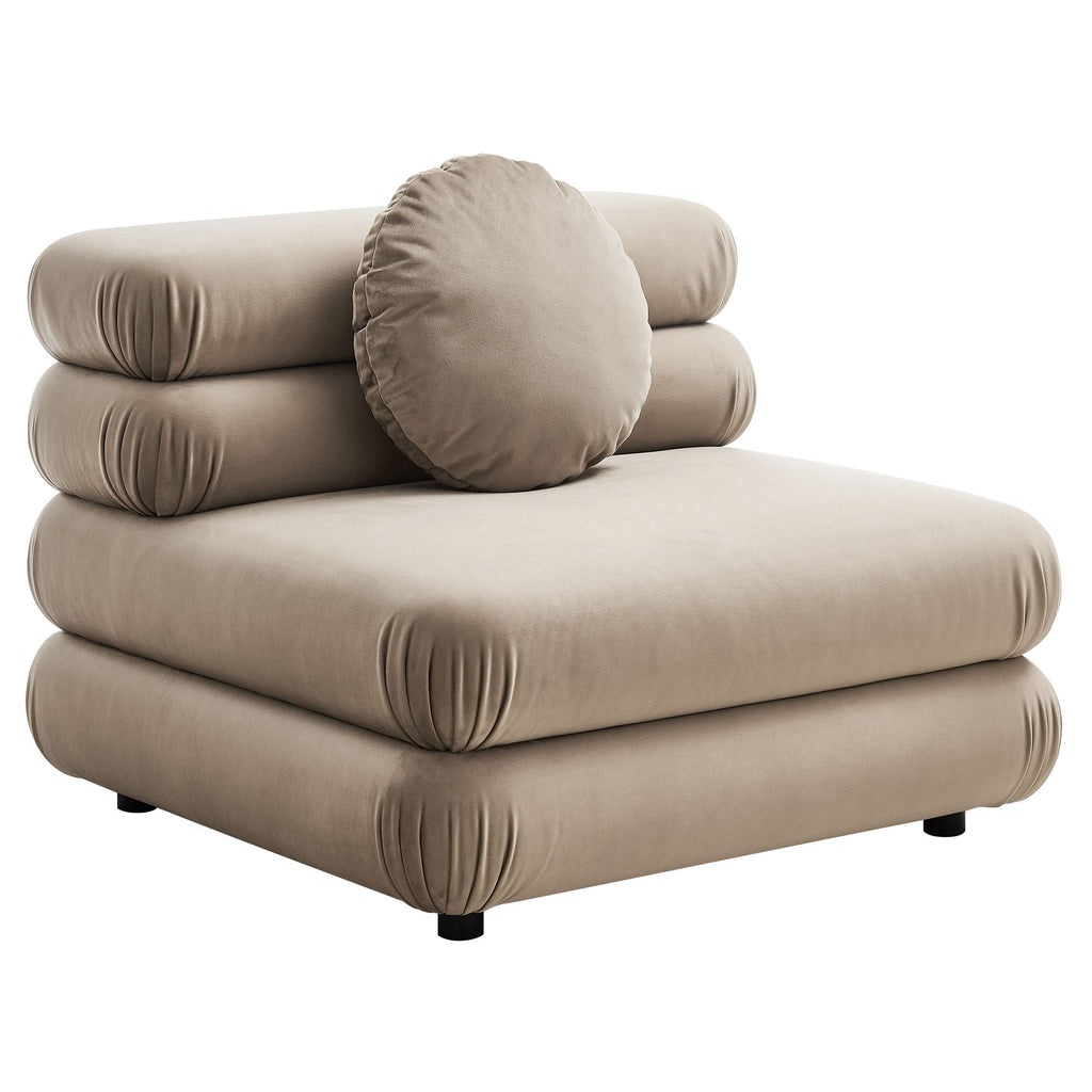 Jubilee Modular Performance Velvet Armless Chair by Modway