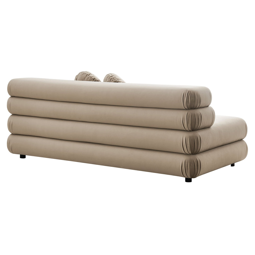 Jubilee Modular Performance Velvet Armless Loveseat by Modway