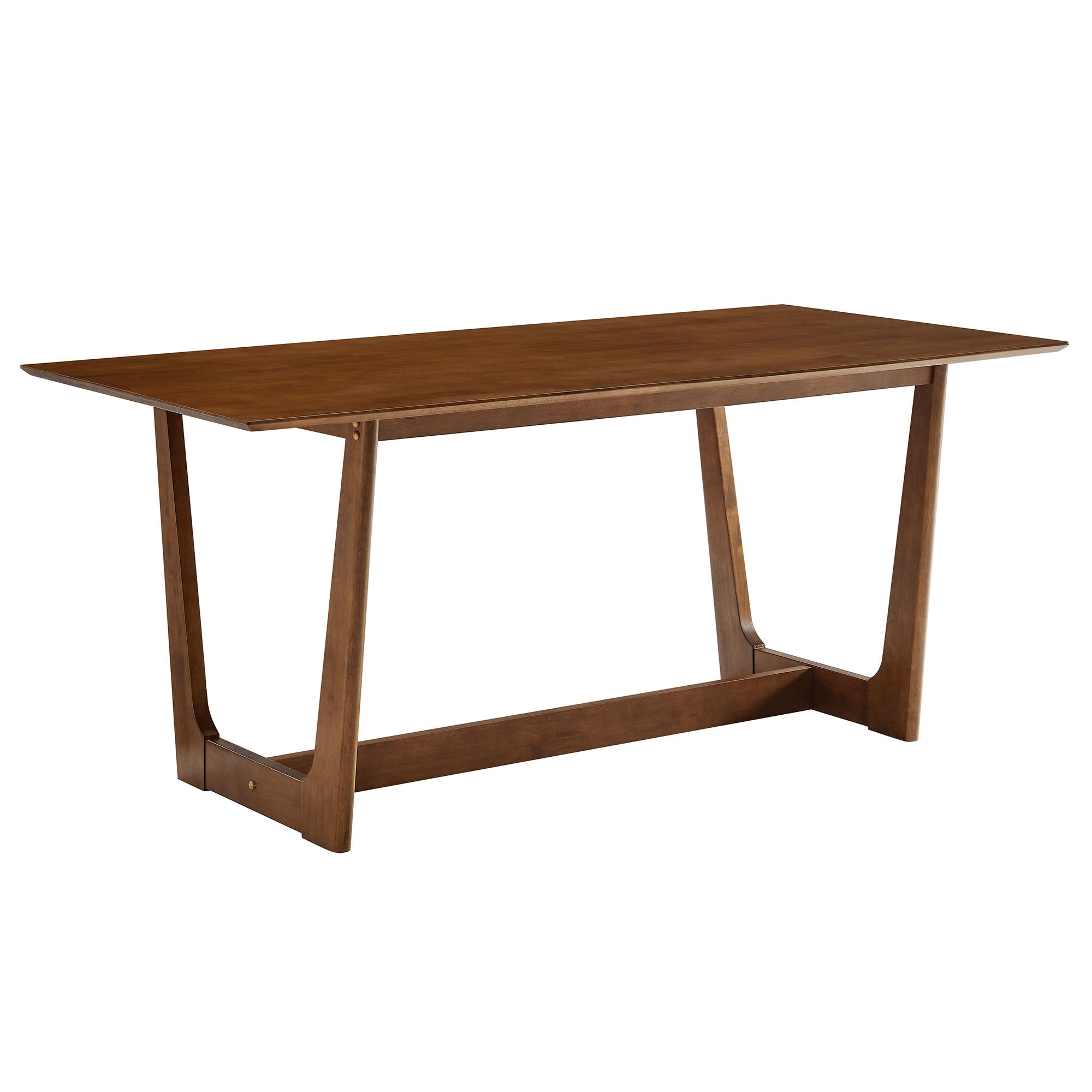 Solara 7-Piece Wood Dining Set with Vegan Leather Side Chairs by Modway