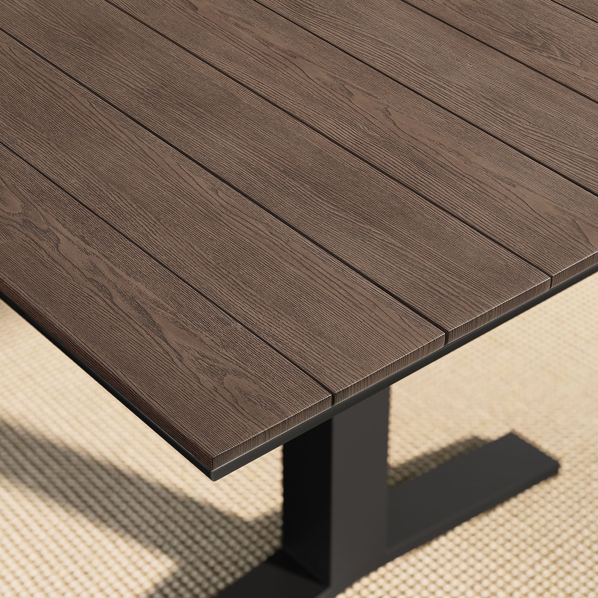 Gavelston 91" Outdoor Patio Aluminum Dining Table by Modway