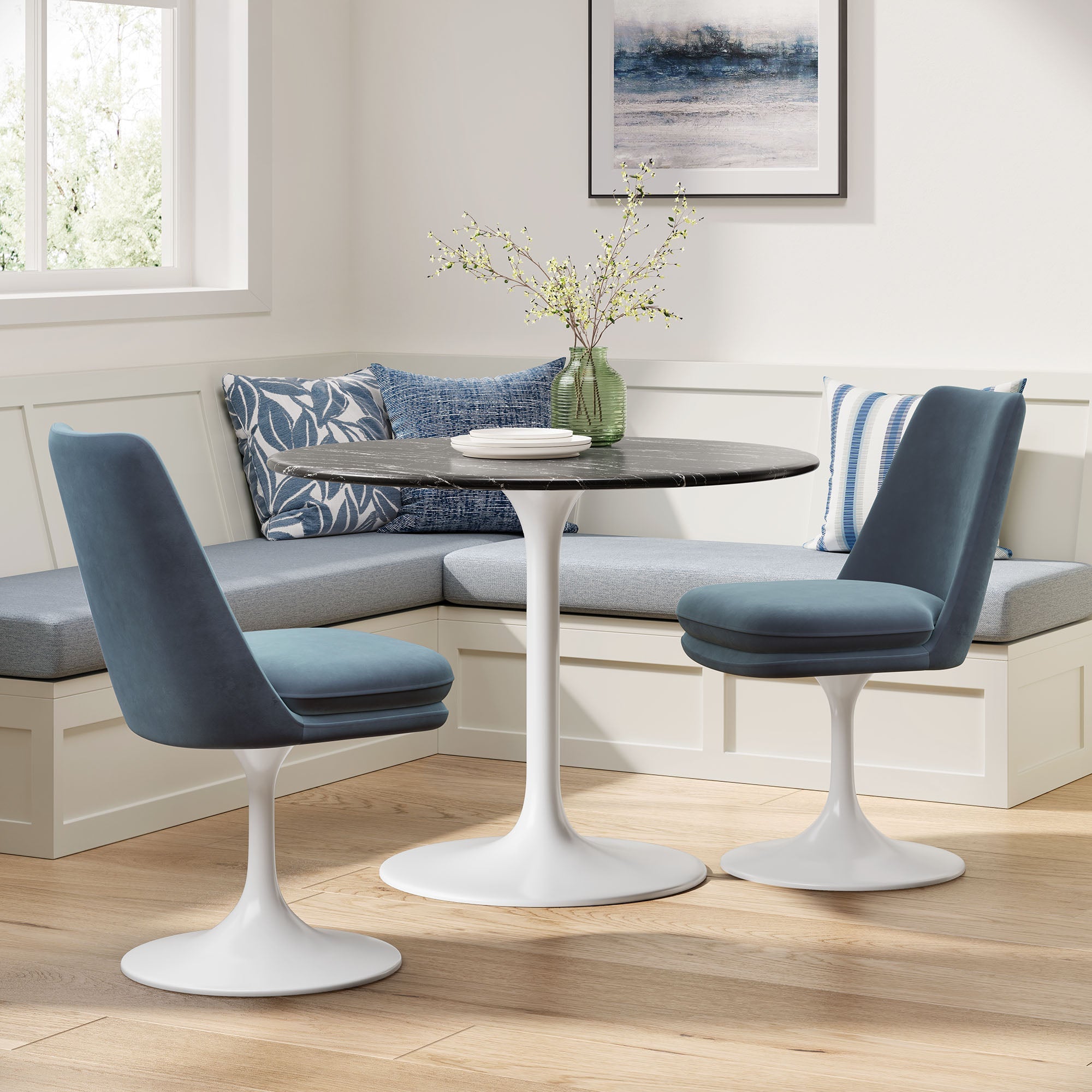 Lippa Performance Velvet Swivel Dining Chair by Modway