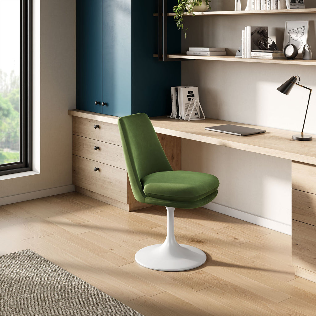Lippa Performance Velvet Swivel Dining Chair by Modway