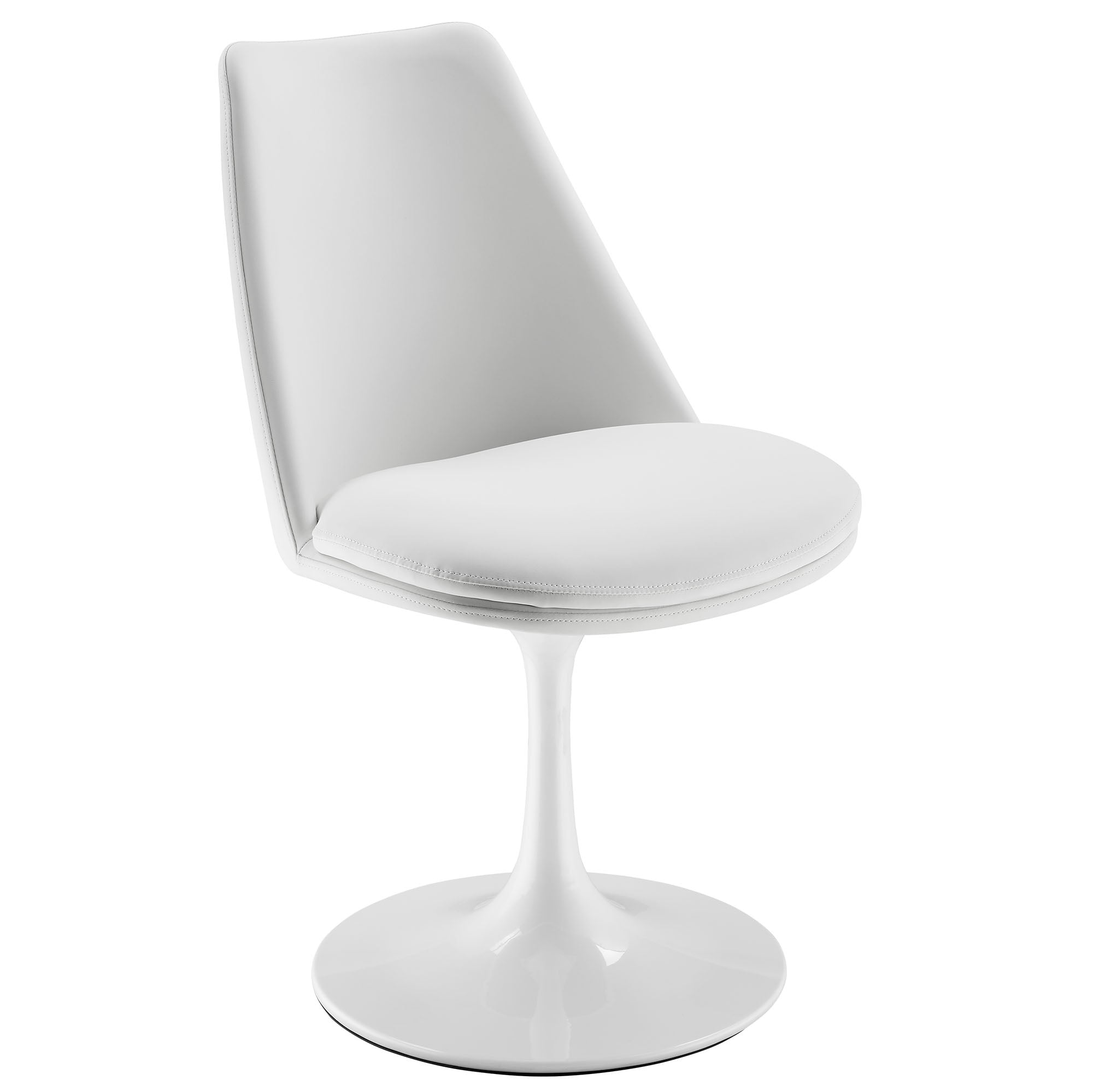 Lippa Vegan Leather Swivel Dining Chair by Modway