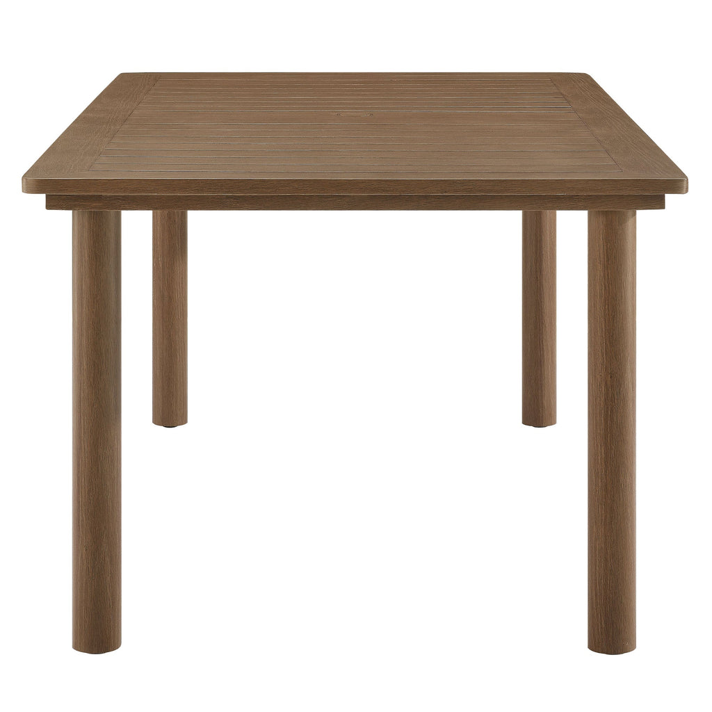 Parkland 76" Outdoor Patio Aluminum Dining Table by Modway