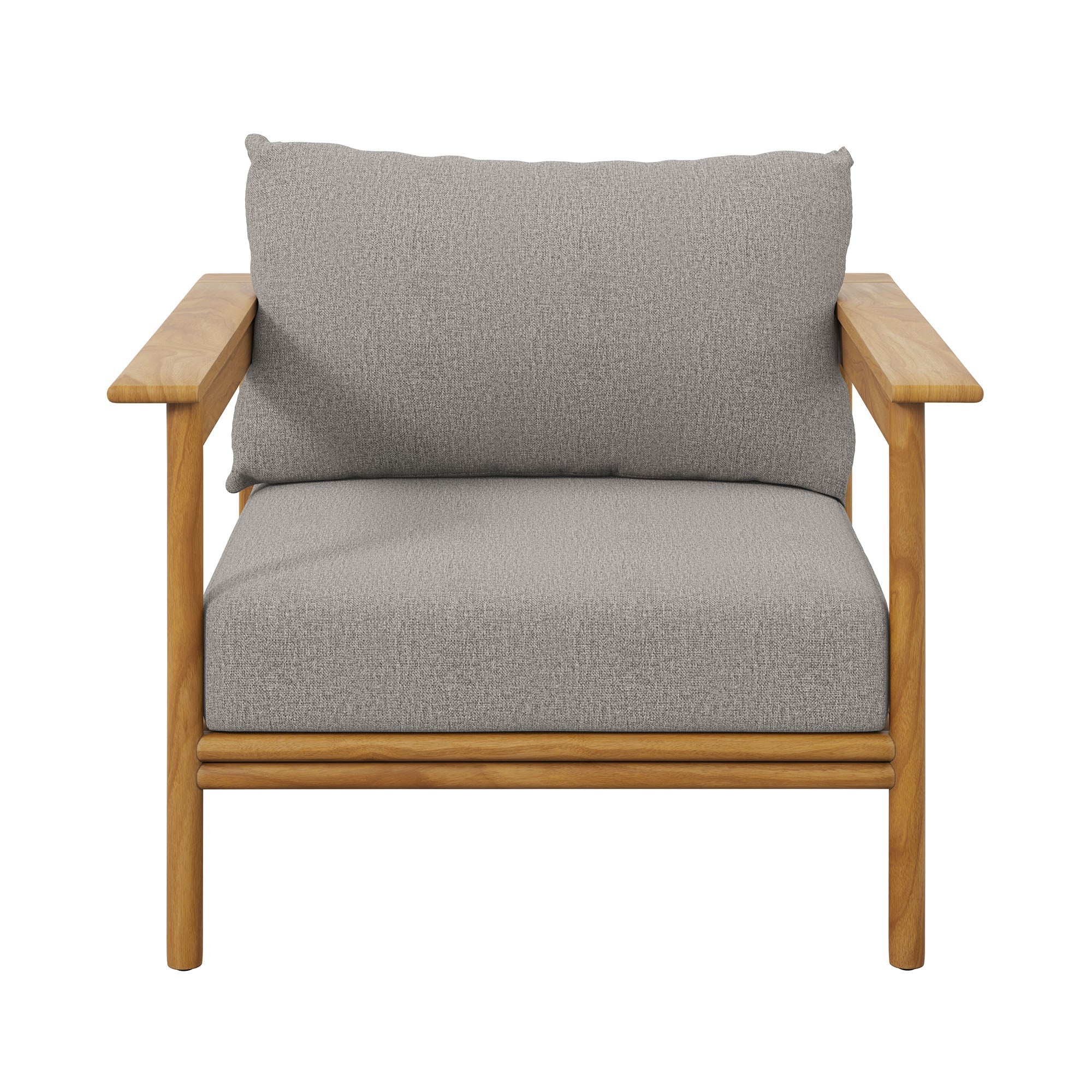 Wren Outdoor Patio Teak Wood Armchair Set of 2 by Modway