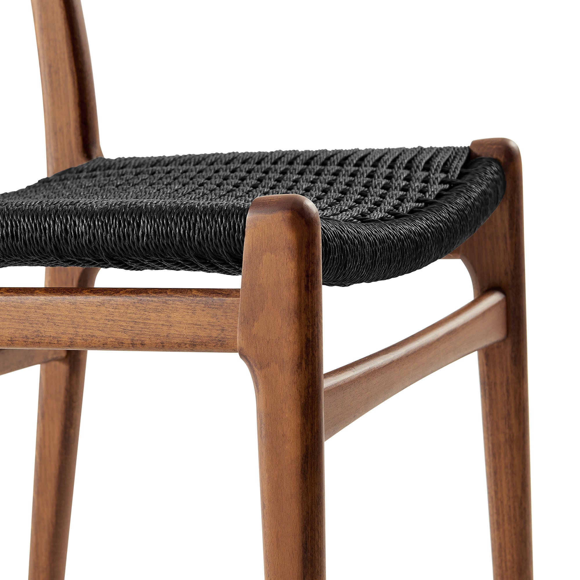 Wynn Rope and Wood Dining Side Chairs Set of 2 by Modway