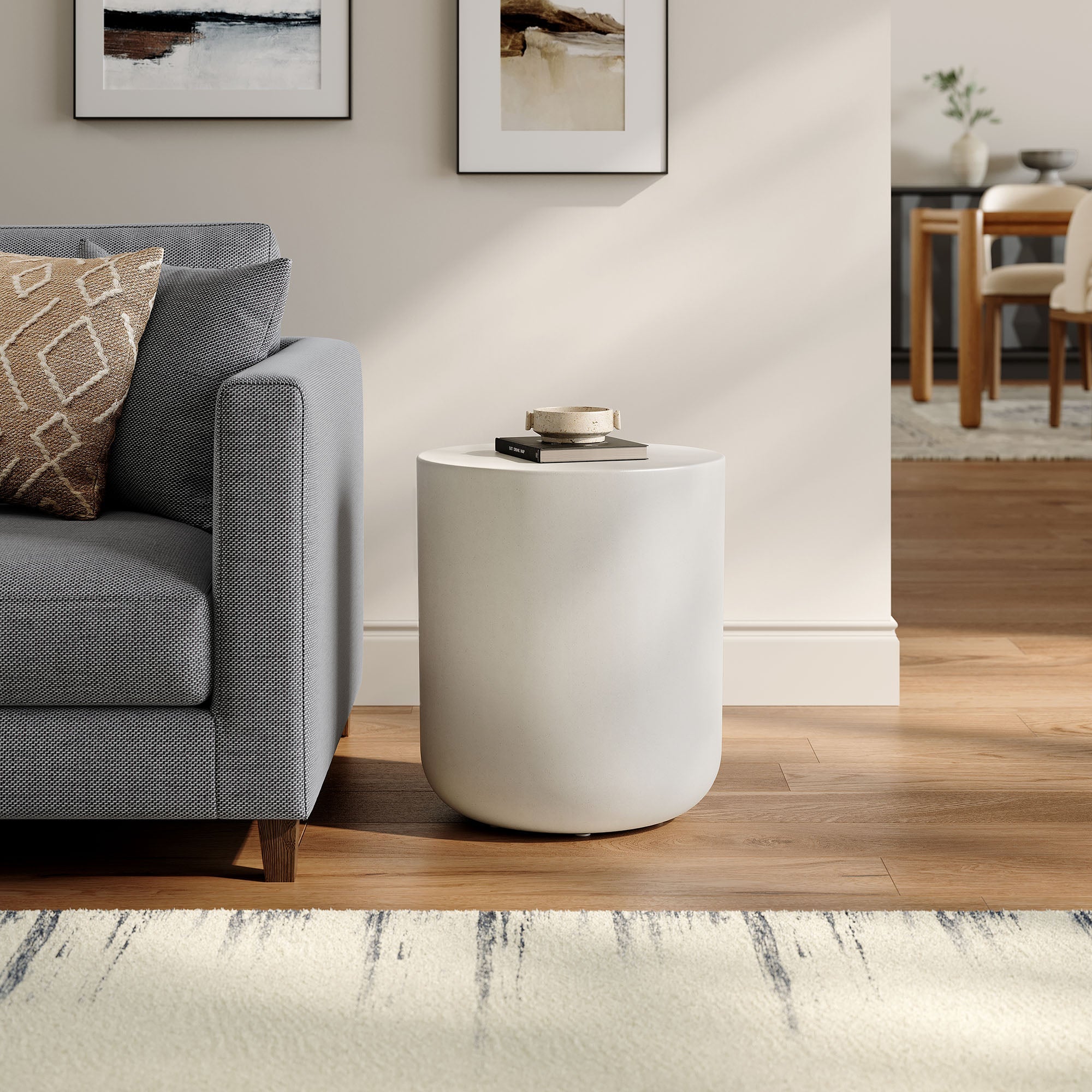 Brion Indoor - Outdoor Patio Concrete Stool by Modway