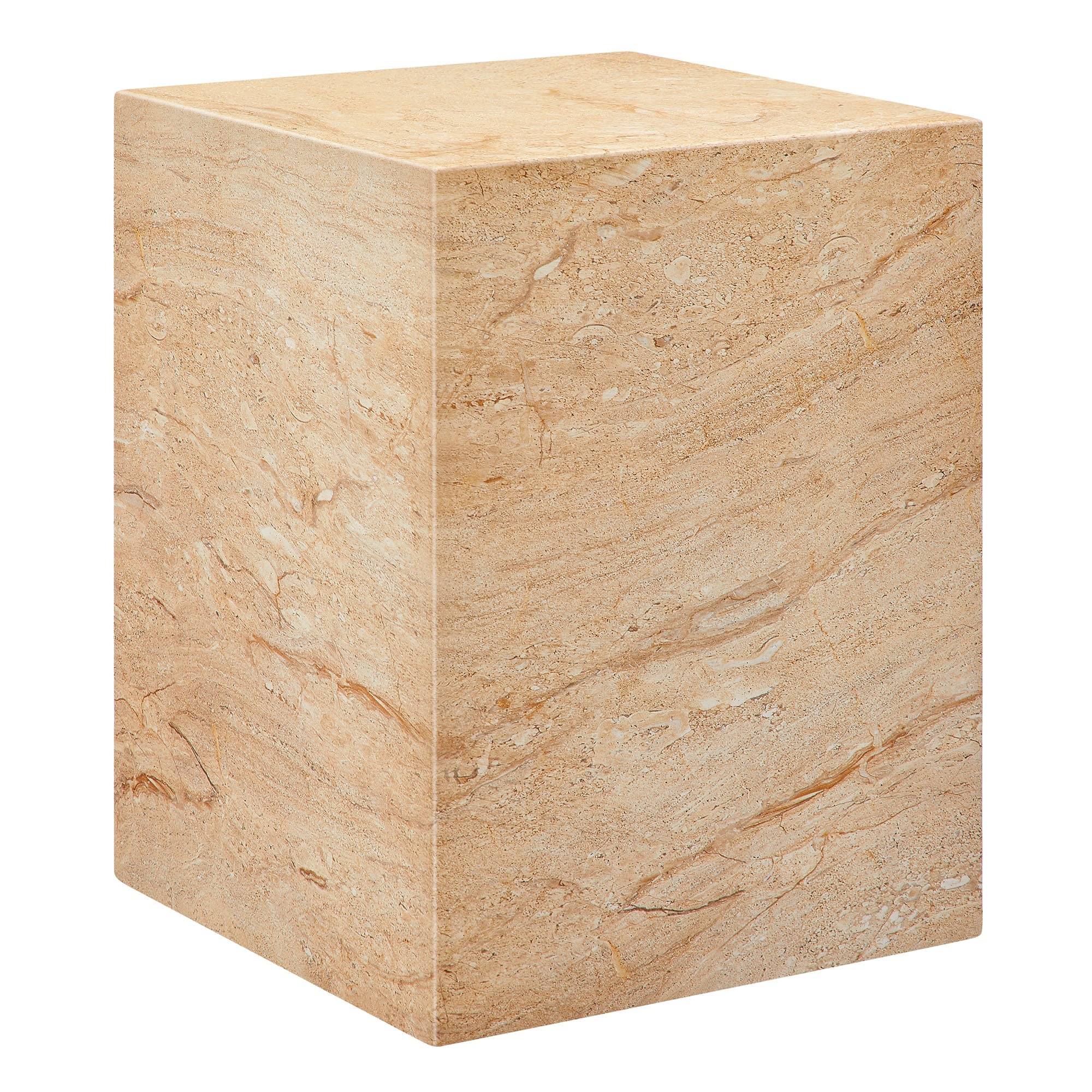 Jordana Square Plinth Indoor - Outdoor Patio Concrete Side Table by Modway