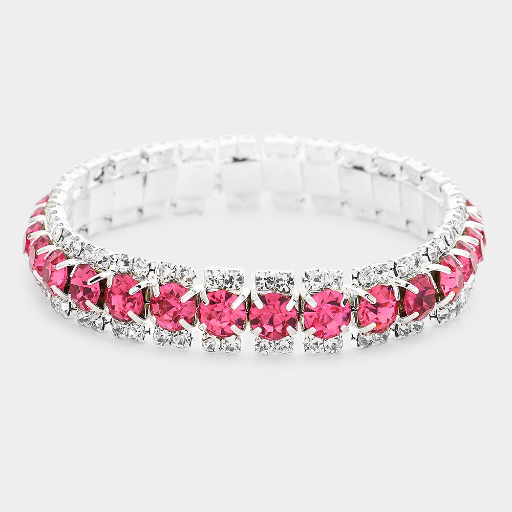 Crystal Rhinestone Stretchable Bracelet