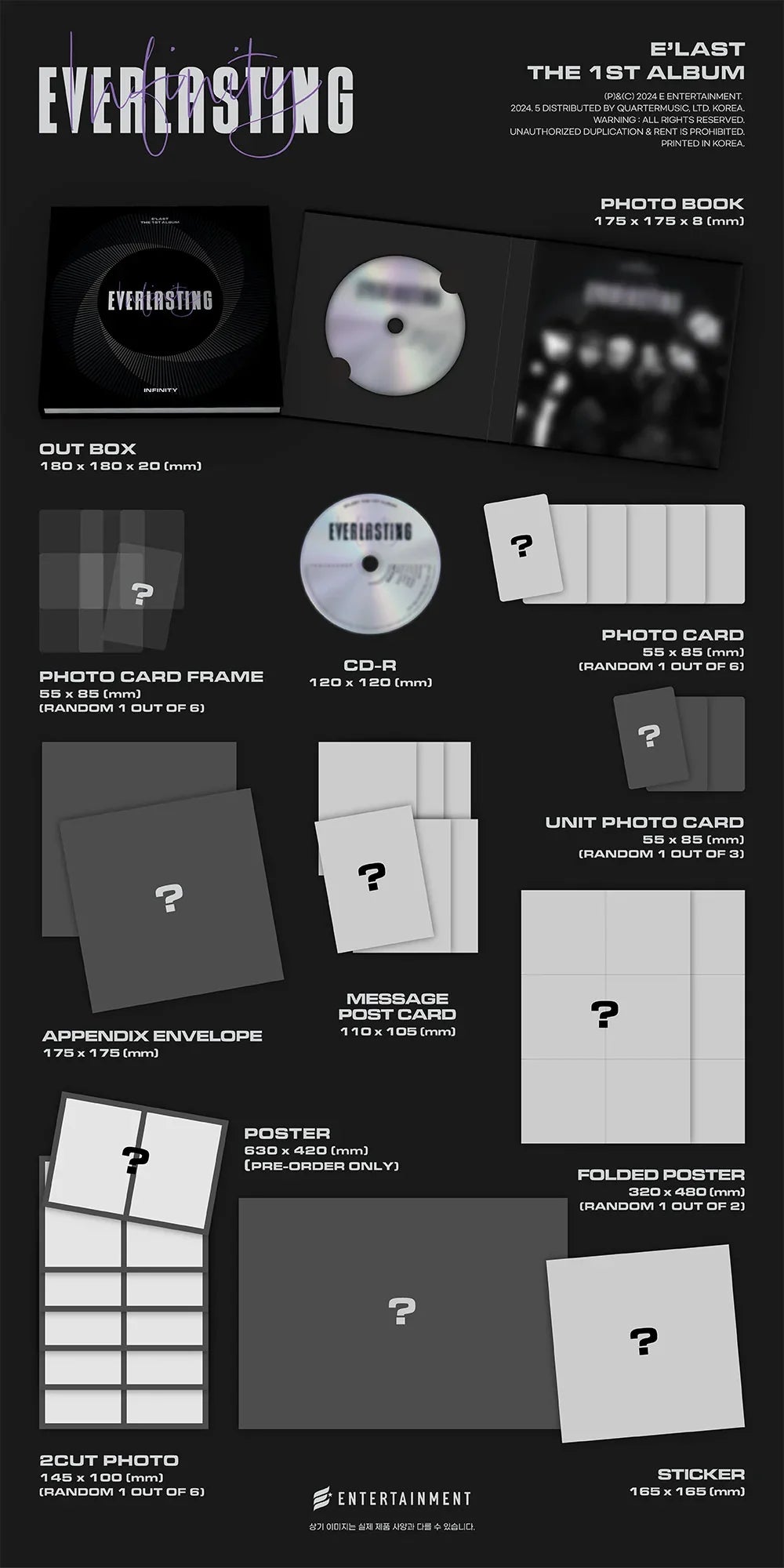 E'Last 1st Album - Everlasting (2 Version Set)
