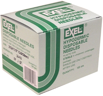 EXEL 21G x 1-1/2" Hypodermic Needles w/ Regular Wall - 26416