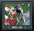 Jalen Carter Hits Mahomes Philadelphia Eagles 16" x 20" Framed Super Bowl LIX Football Photo