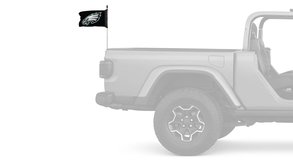 Philadelphia Eagles 11"x17" Forever Wave Flag for Jeep Wrangler TJ 1996-2006