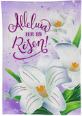 Easter Alleluia He Is Risen Garden Flag 2 Sided
