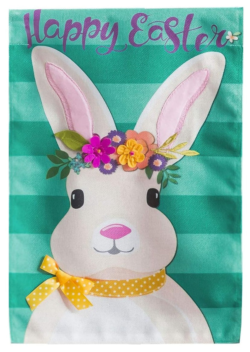 Easter Bunny 2 Sided Garden Flag
