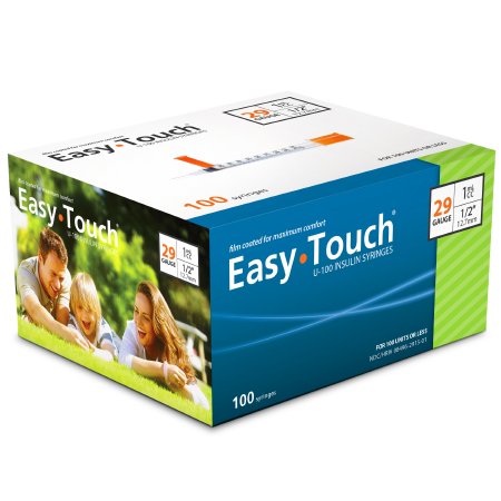 EasyTouch® U-100 Insulin Syringe w/ Needle 1 mL 29G x 1/2" - 829155