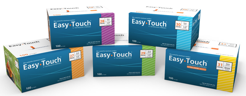 EasyTouch® U-100 Insulin Syringe w/ Needle