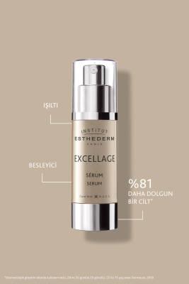 Institut Esthederm Excellage Serum: Anti-Aging Facial Serum for Mature Skin - Reduce Wrinkles, Restore Radiance & Even Skin Tone