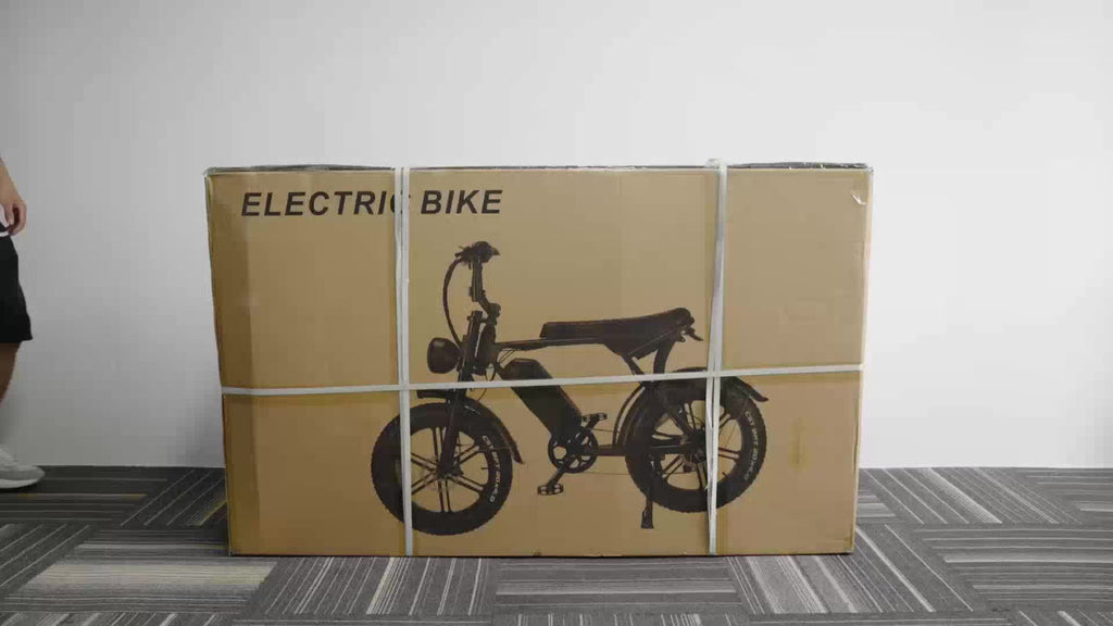 Electric Bike, V8 Electric Mountain Bike with 500W Motor 48V 15Ah