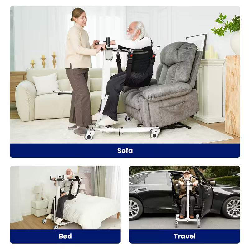 NEW Electric Transfer Lift for Car, Portable Folding Patient Lift Transfer Chair, Electric Assist Lift Aid for Seniors, Adults, AY06