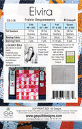 Elvira - Fat Quarter Pattern 218