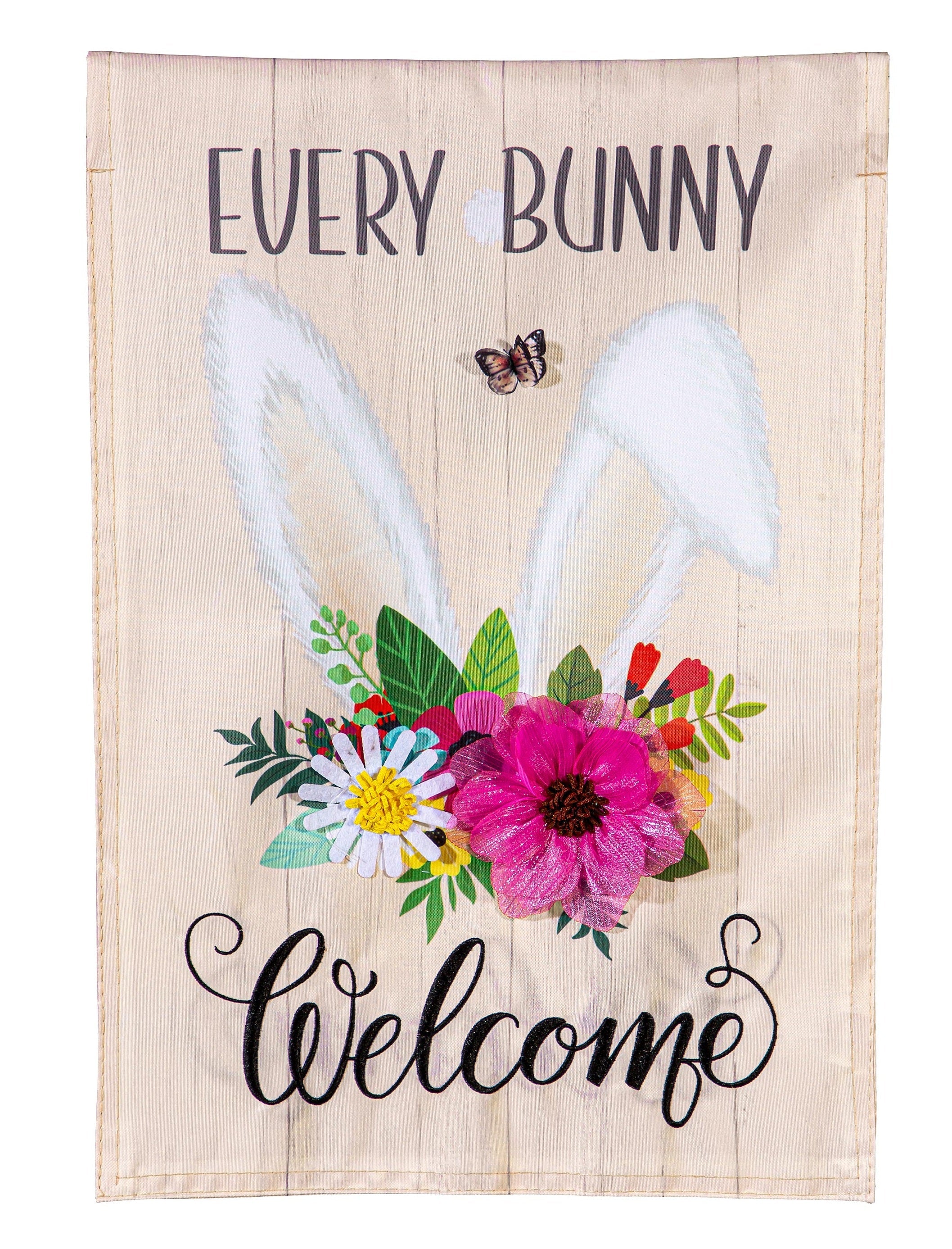 Every Bunny Welcome Garden Flag 2 Sided