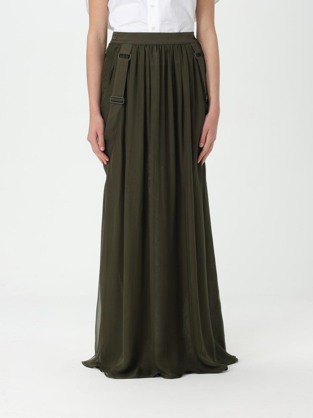 Max Mara Skirt Woman Kaki