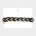Unisex Wax Rope Genuine Leather Braided Adjustable Bracelet
