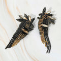 Stone Embellished Bird Earrings