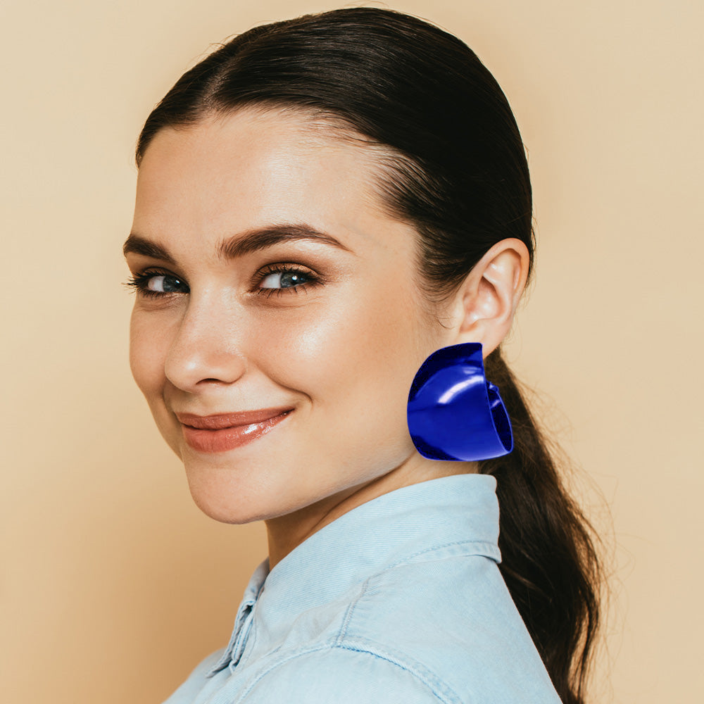 Bold Metal Hoop Earrings
