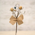 Egg Pip & Burlap Pick (Pack of 4)