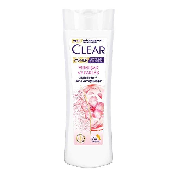 Clear Women: Anti-Dandruff Cherry Blossom Shampoo - Keratin Infused for Soft, Shiny Hair & Healthy Scalp - Clear Women Shampoo 350ml