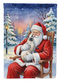 Blue Point Cat with Santa Claus Garden Flag Mailbox Decorative Yard Banner Outside Patio Artwork for Flower Beds, Garden Size, Multicolor