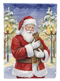 Havana Cat with Santa Claus Garden Flag Mailbox Decorative Yard Banner Outside Patio Artwork for Flower Beds, Garden Size, Multicolor