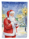 Hummingbird with Santa Claus Garden Flag Mailbox Decorative Yard Banner Outside Patio Artwork for Flower Beds, Garden Size, Multicolor