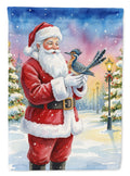 Roadrunner with Santa Claus Garden Flag Mailbox Decorative Yard Banner Outside Patio Artwork for Flower Beds, Garden Size, Multicolor