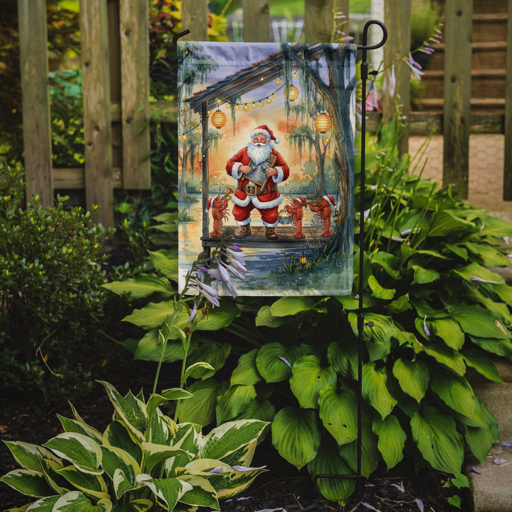 Cajun Santa Claus and the Crawfish Band Christmas Garden Flag Mailbox Decorative Yard Banner Outside Patio Artwork for Flower Beds, Garden Size, Multicolor